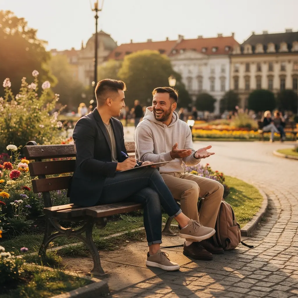 Skupina lidí diskutujících o úspěšné marketingové kampani.