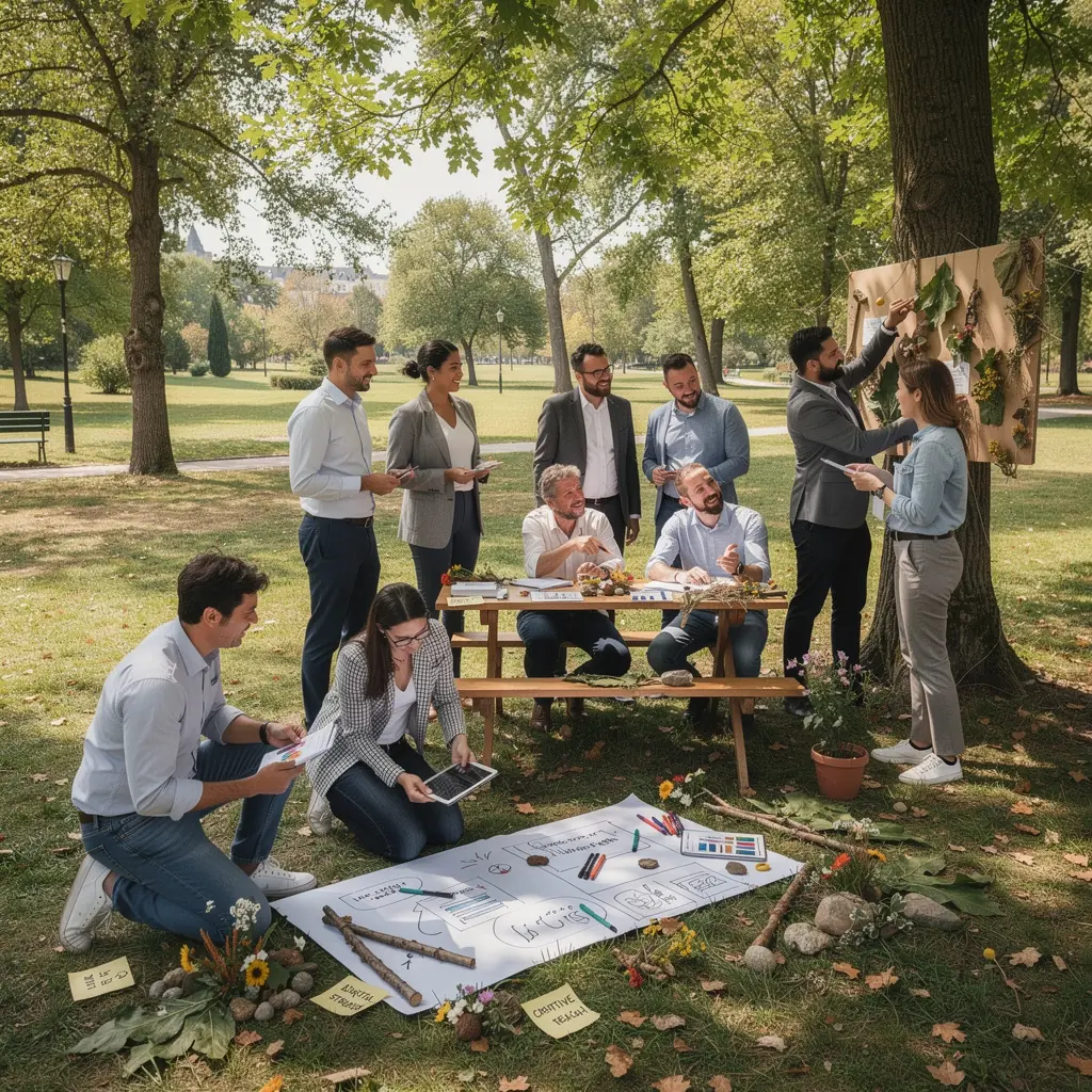 TГЅm odbornГ­kЕЇ pracujГ­cГ­ na digitГЎlnГ­ marketingovГ© strategii.